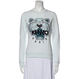 KENZO Paris Jungle Embroidered Crew Neck Sweatshirt